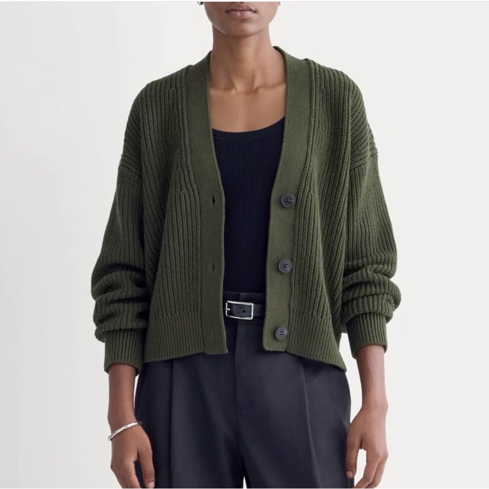 Everlane black Women's textured Cardigan